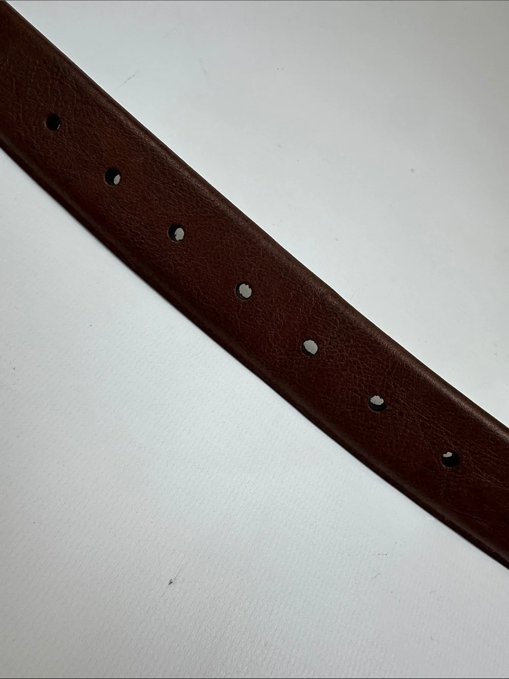 Goodfellow & Co. Classic Brown Non-Leather Men's Belt - Pewter-Tone Buckle. 45in